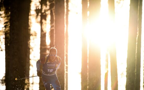 Slovenia Biathlon World Cup Sprint Race Men