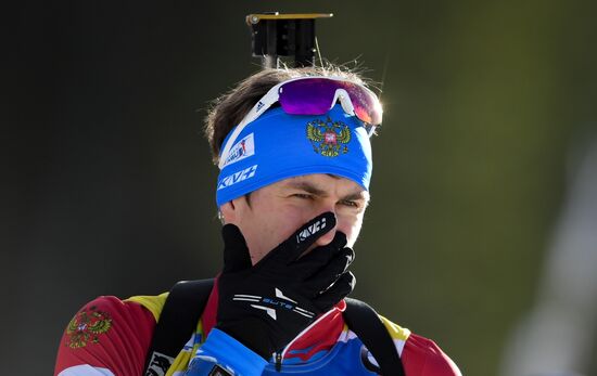 Slovenia Biathlon World Cup Sprint Race Men