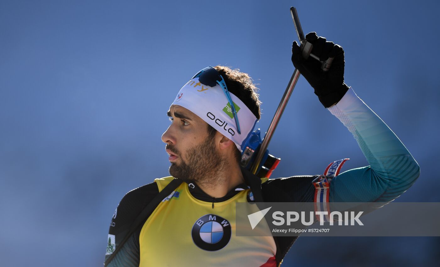 Slovenia Biathlon World Cup Sprint Race Men