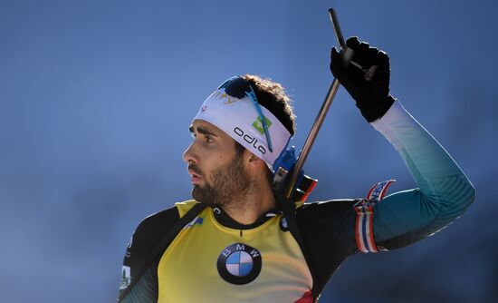 Slovenia Biathlon World Cup Sprint Race Men