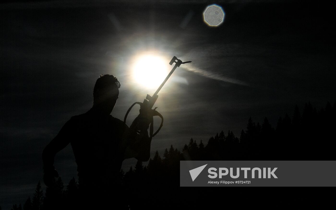 Slovenia Biathlon World Cup Sprint Race Men