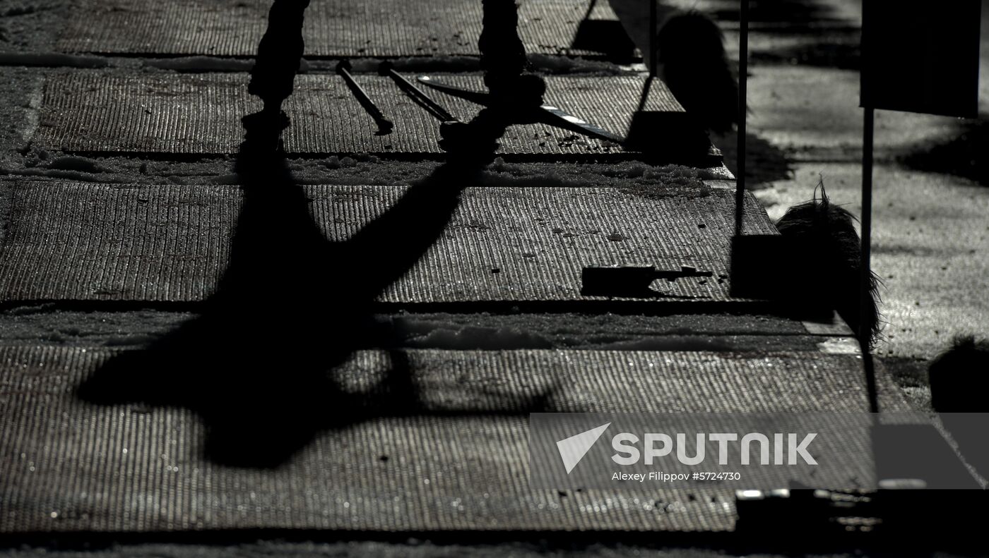 Slovenia Biathlon World Cup Sprint Race Men