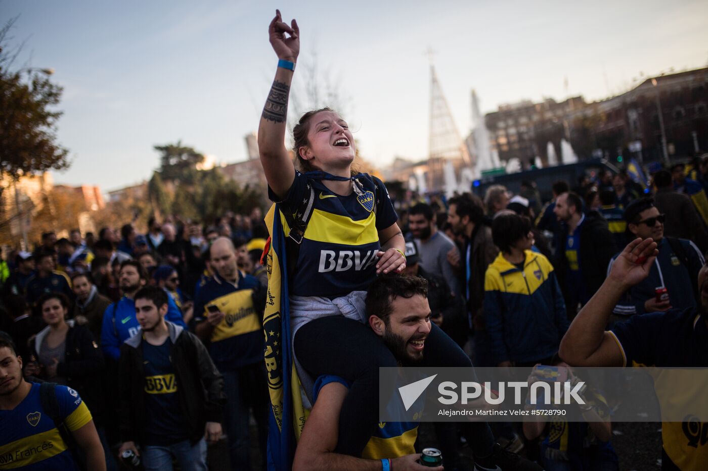 Spain Soccer Copa Libertadores Fans