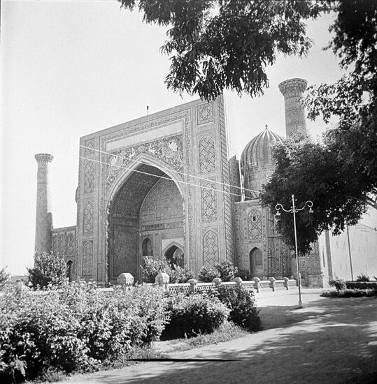 Sher-Dor Madrasah on Registan square in Samarkand