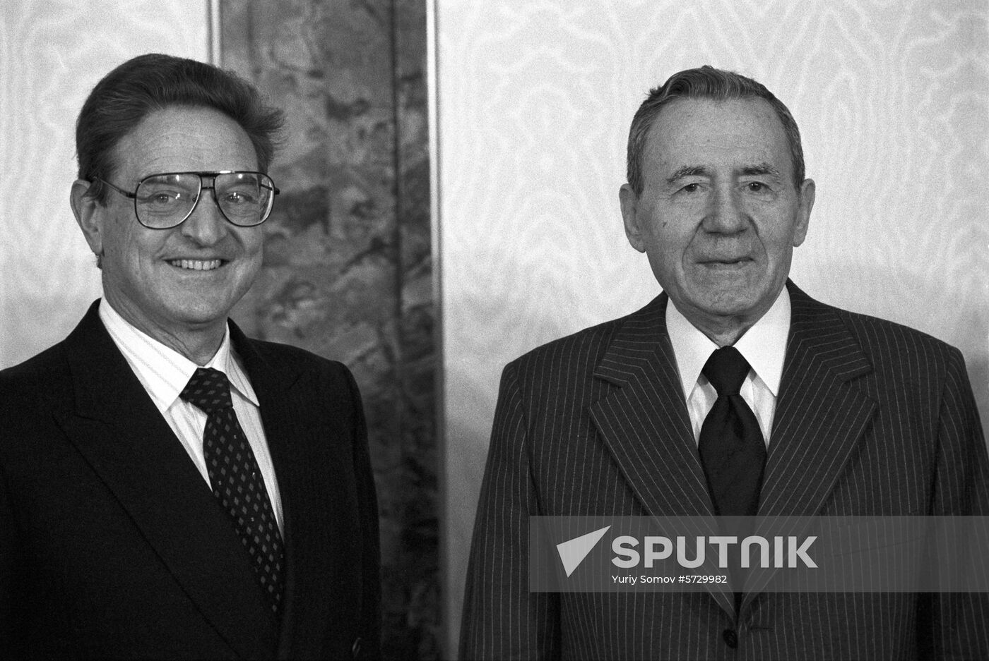 George Soros and Andrei Gromyko
