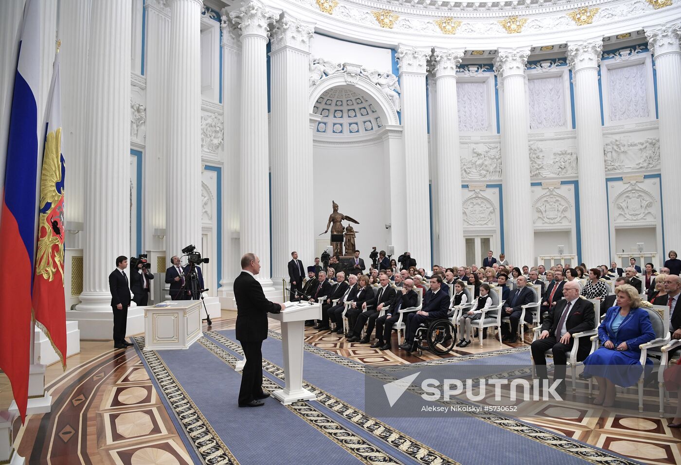 President Vladimir Putin presents national awards for outstanding achievements in human rights and charity work