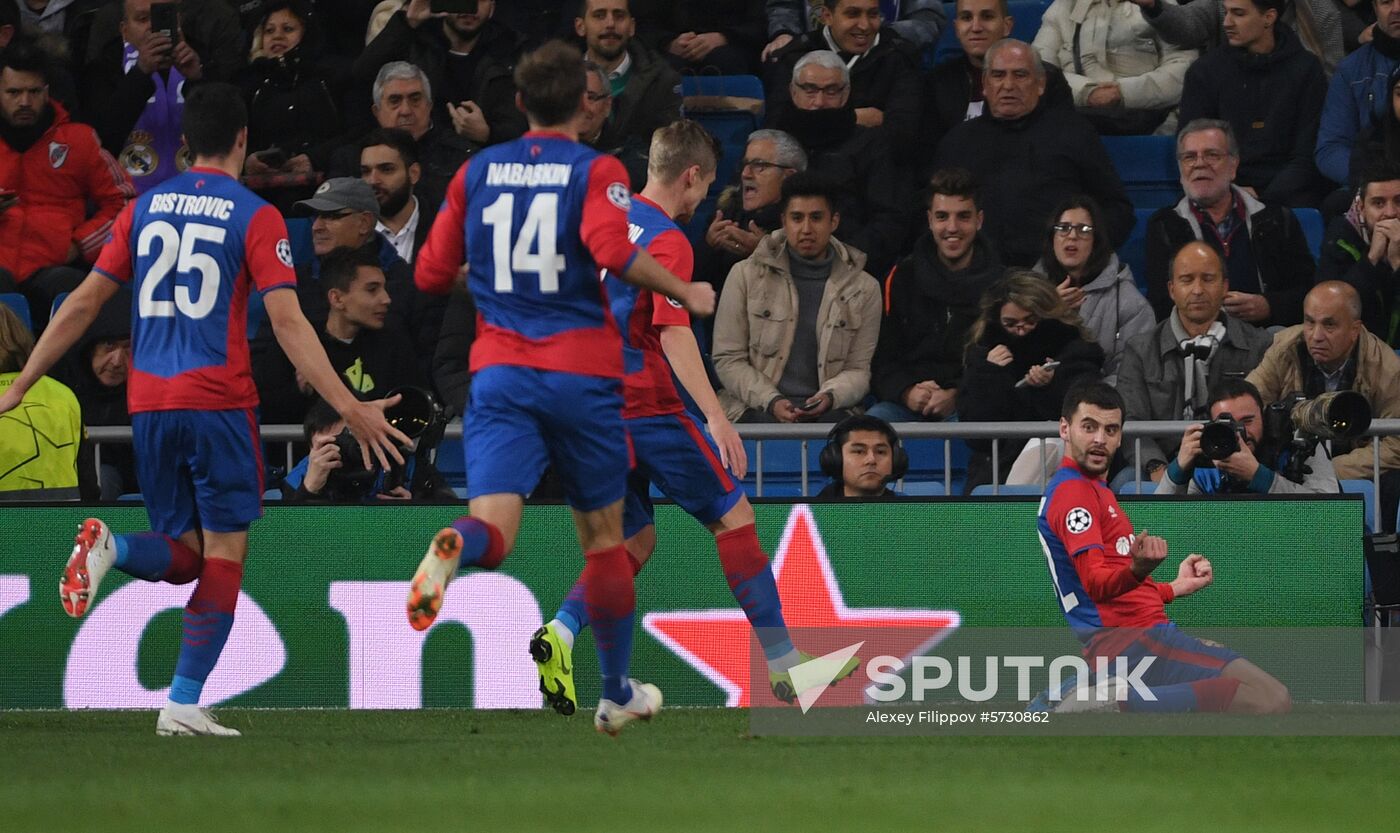 Spain Soccer Champions League Real - CSKA