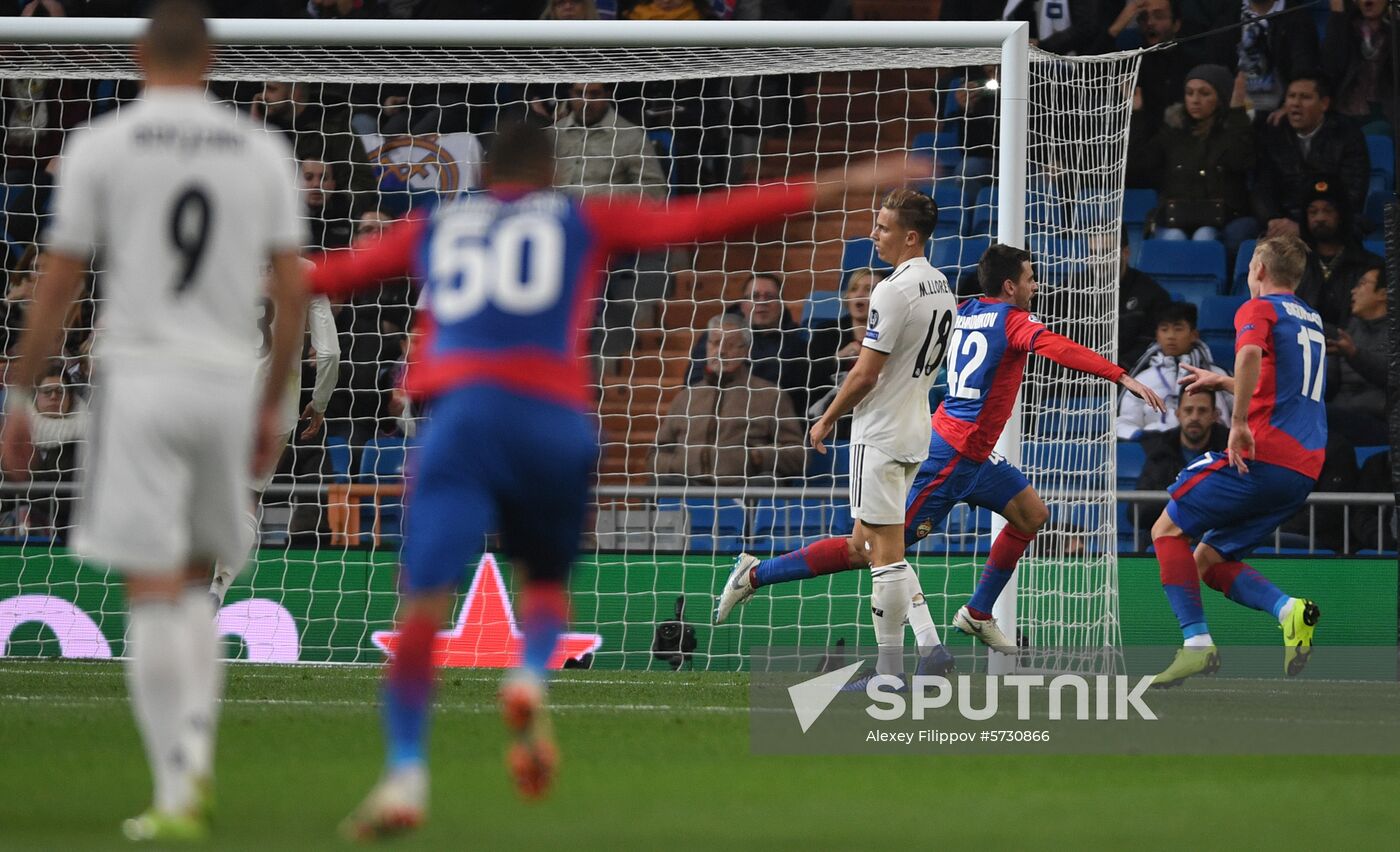 Spain Soccer Champions League Real - CSKA