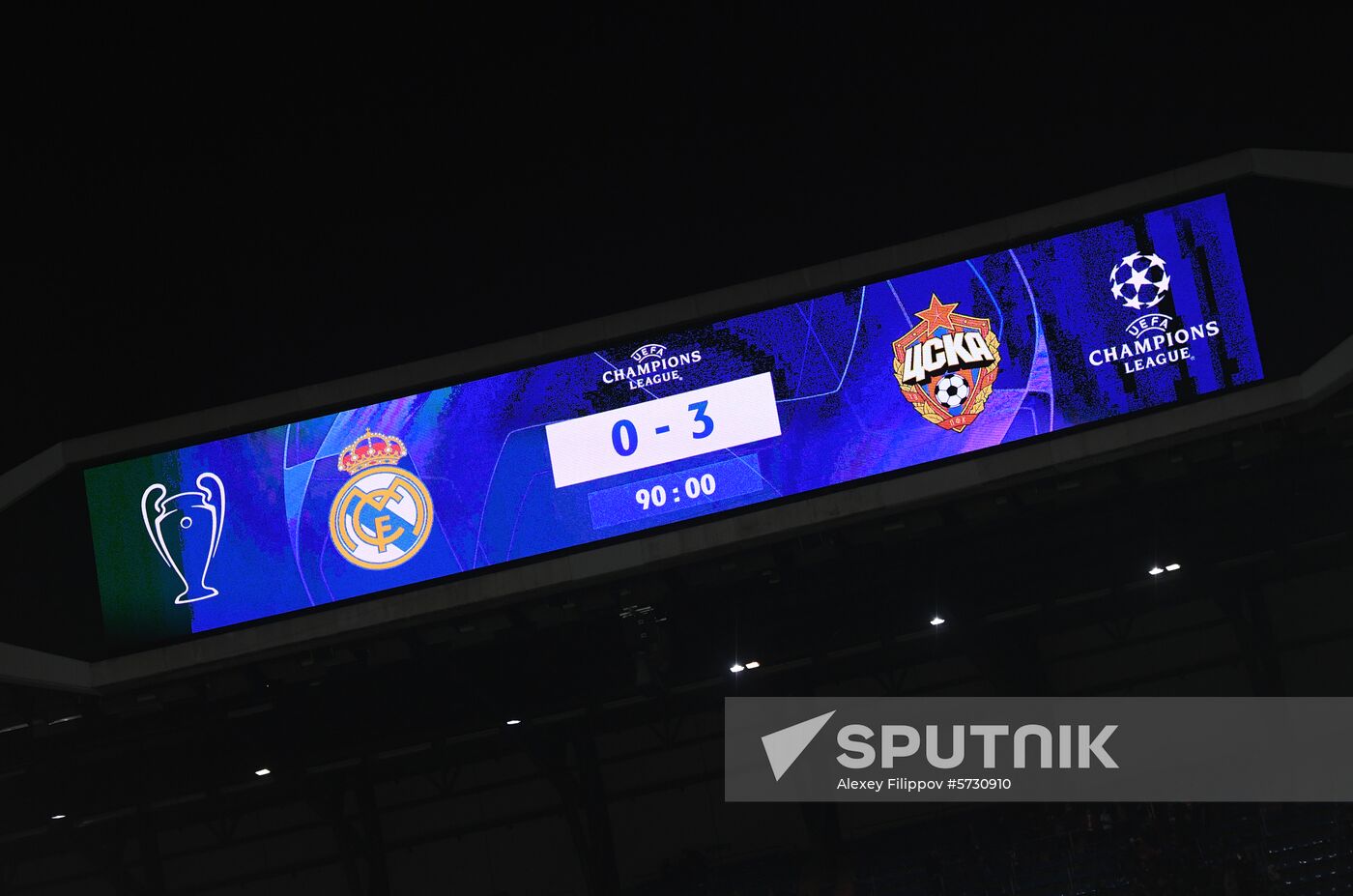 Spain Soccer Champions League Real - CSKA