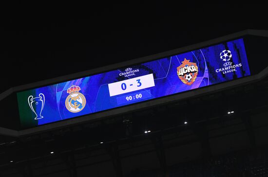 Spain Soccer Champions League Real - CSKA
