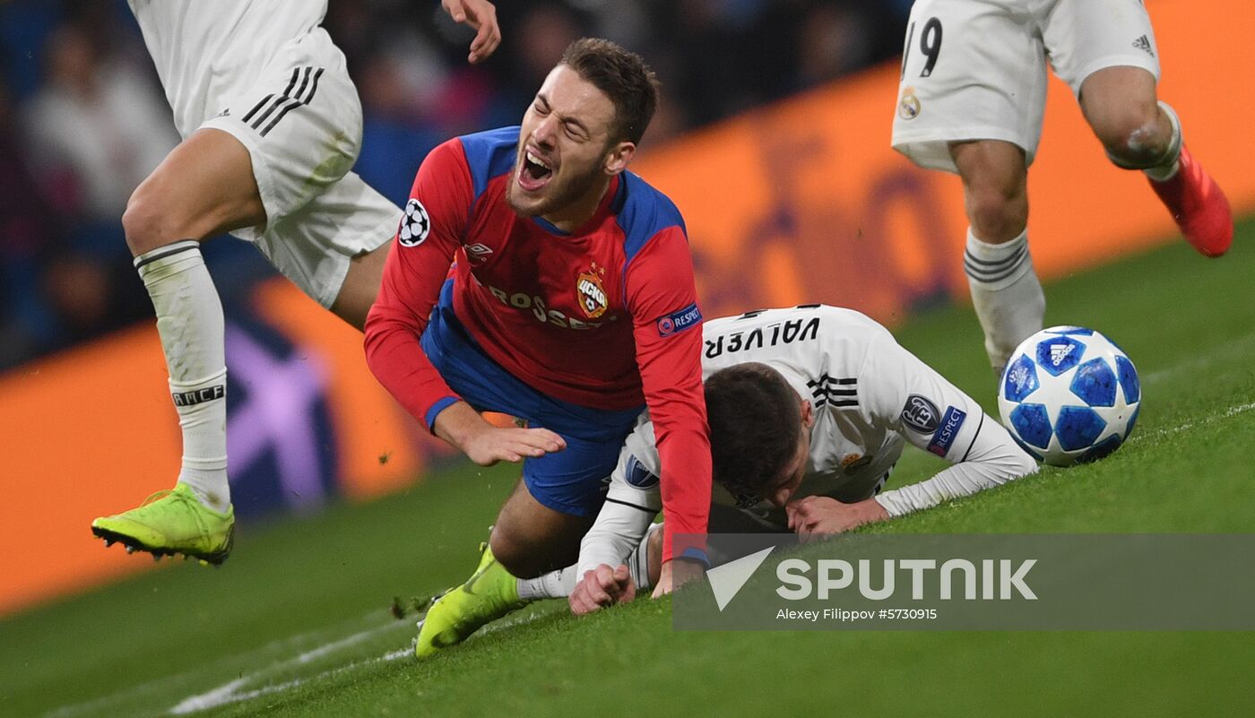 Spain Soccer Champions League Real - CSKA