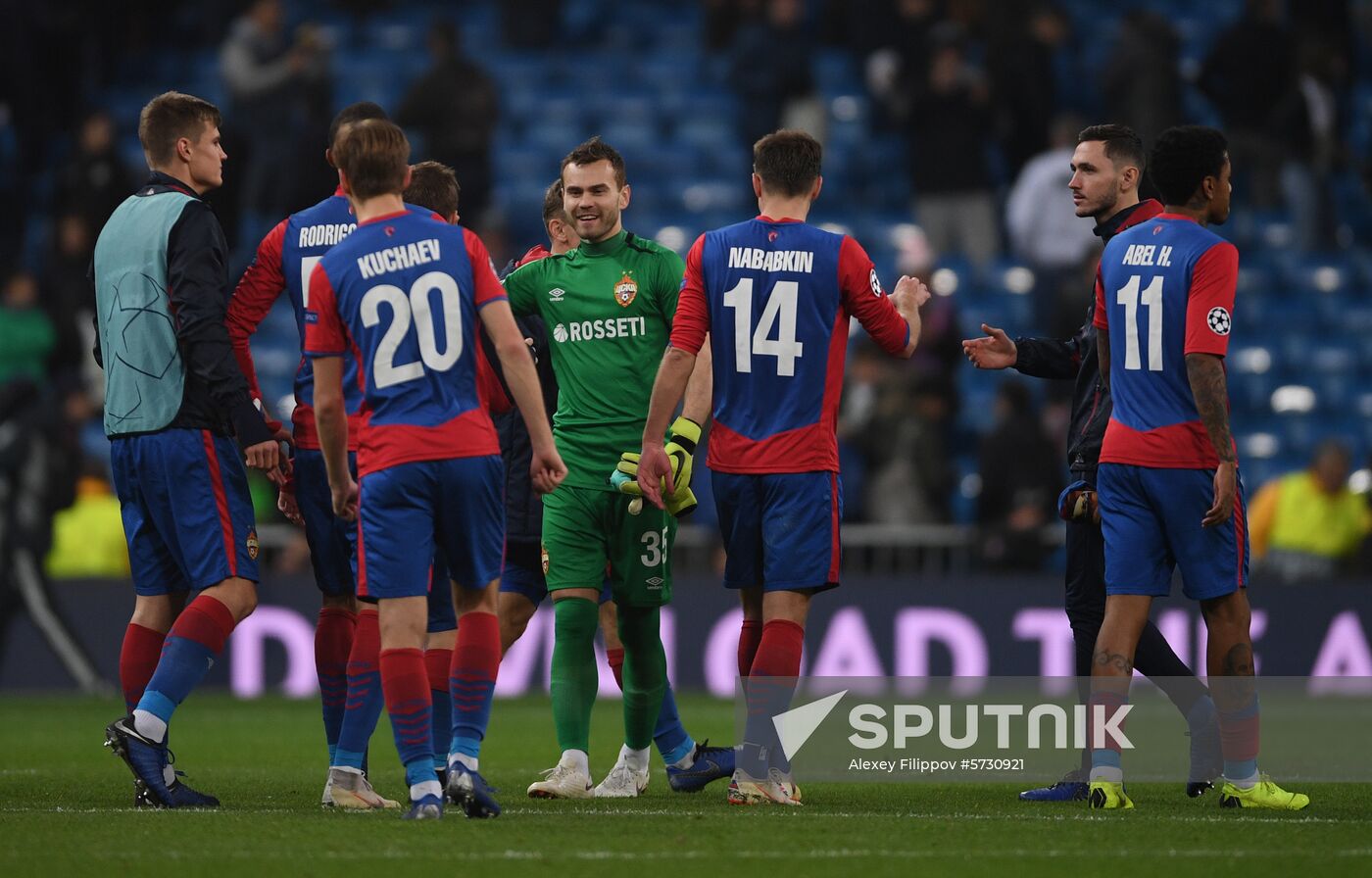 Spain Soccer Champions League Real - CSKA