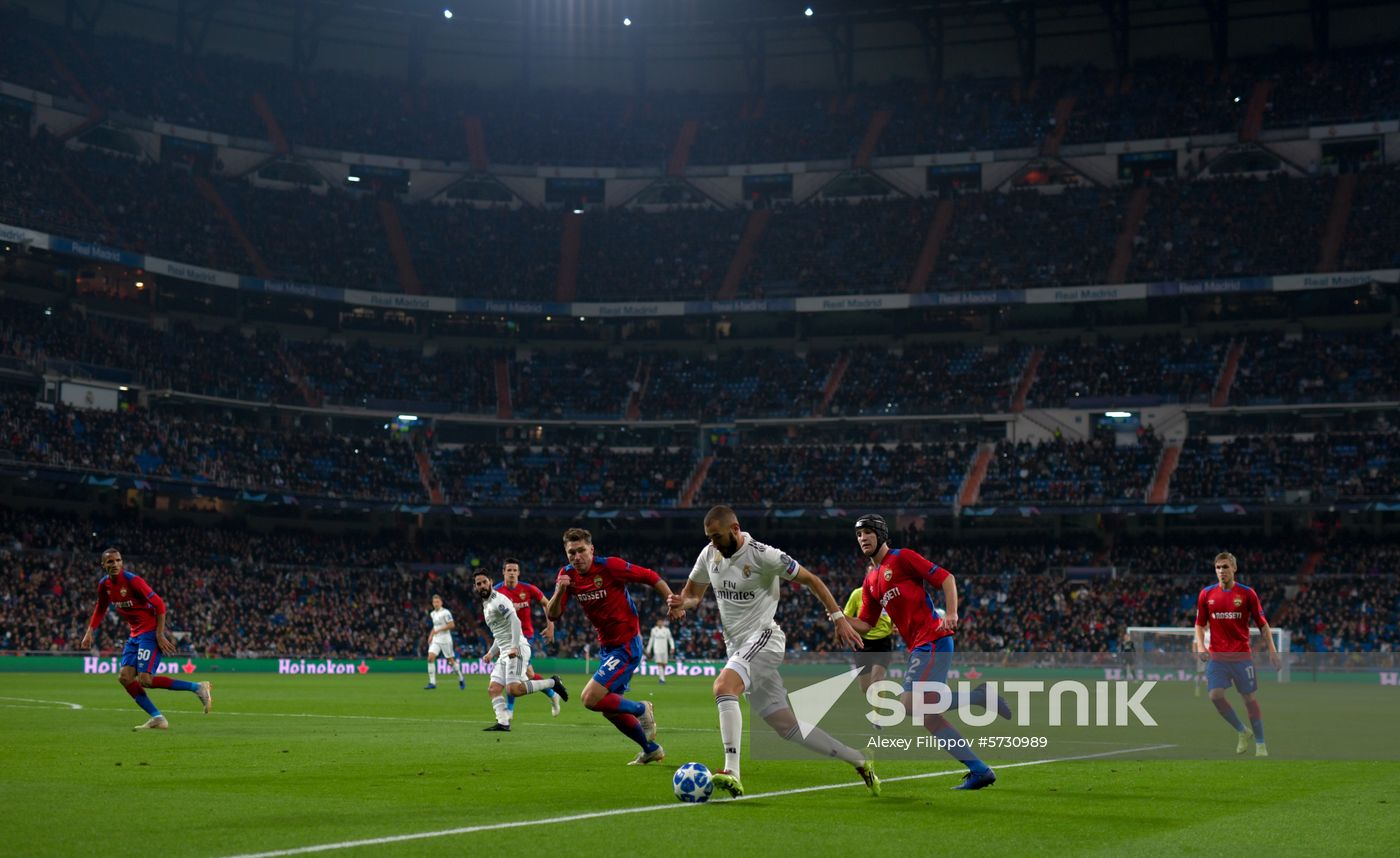 Spain Soccer Champions League Real - CSKA
