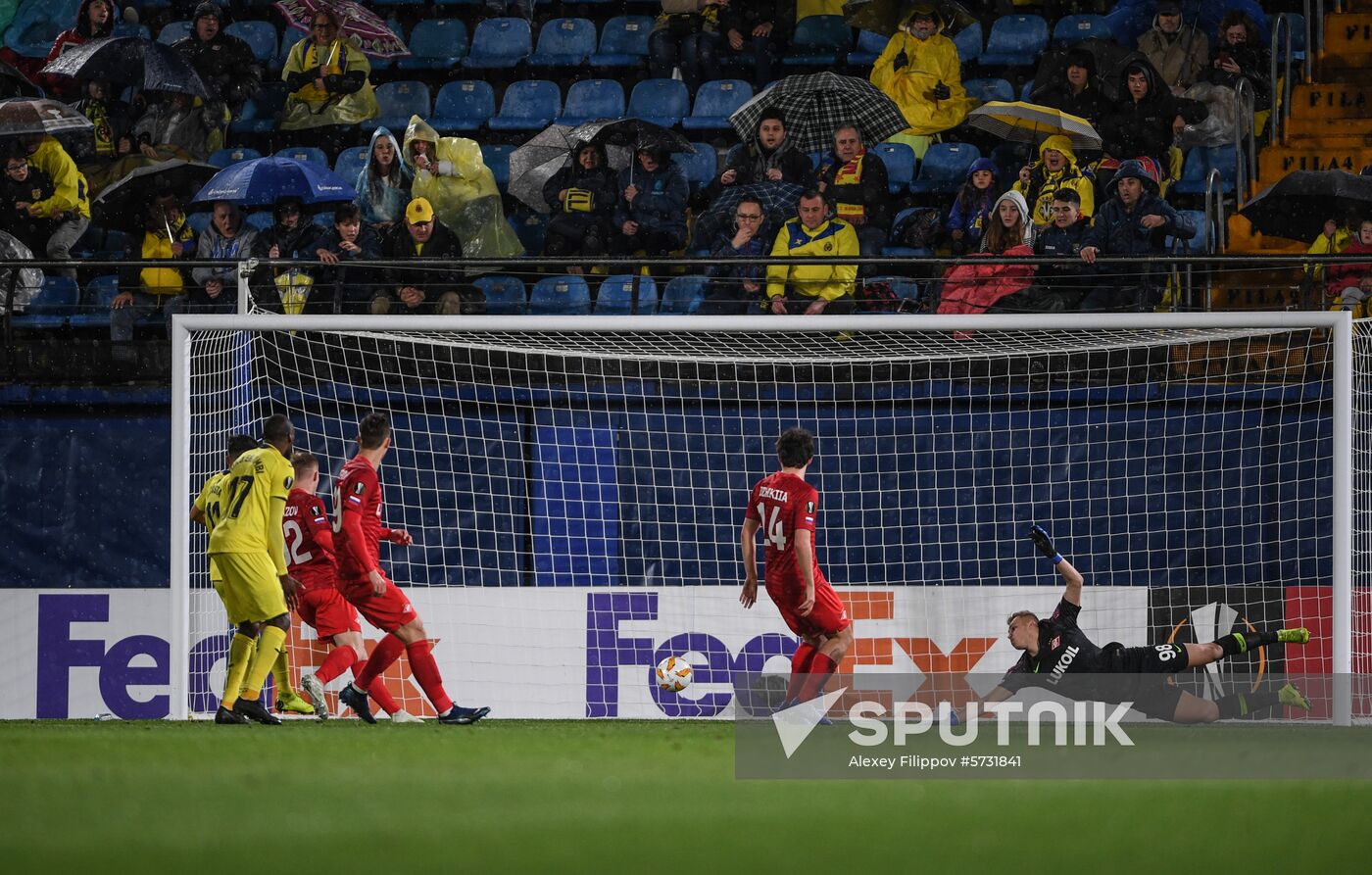 Spain Soccer Europa League Villarreal - Spartak