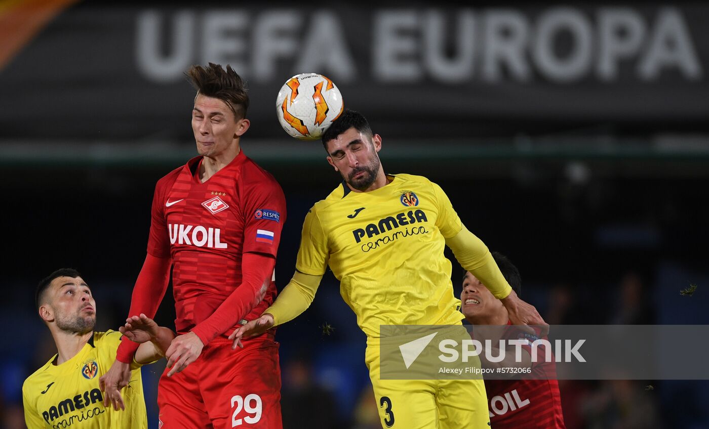 Spain Soccer Europa League Villarreal - Spartak