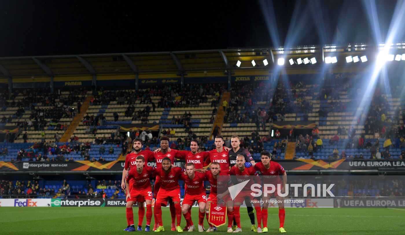 Spain Soccer Europa League Villarreal - Spartak