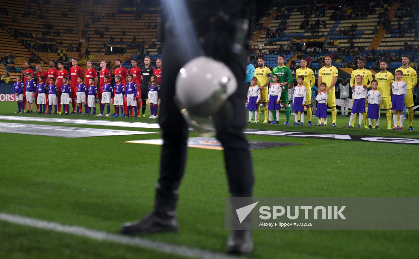 Spain Soccer Europa League Villarreal - Spartak