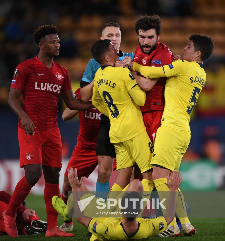 Spain Soccer Europa League Villarreal - Spartak