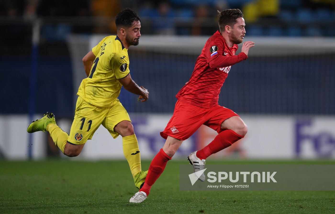 Spain Soccer Europa League Villarreal - Spartak