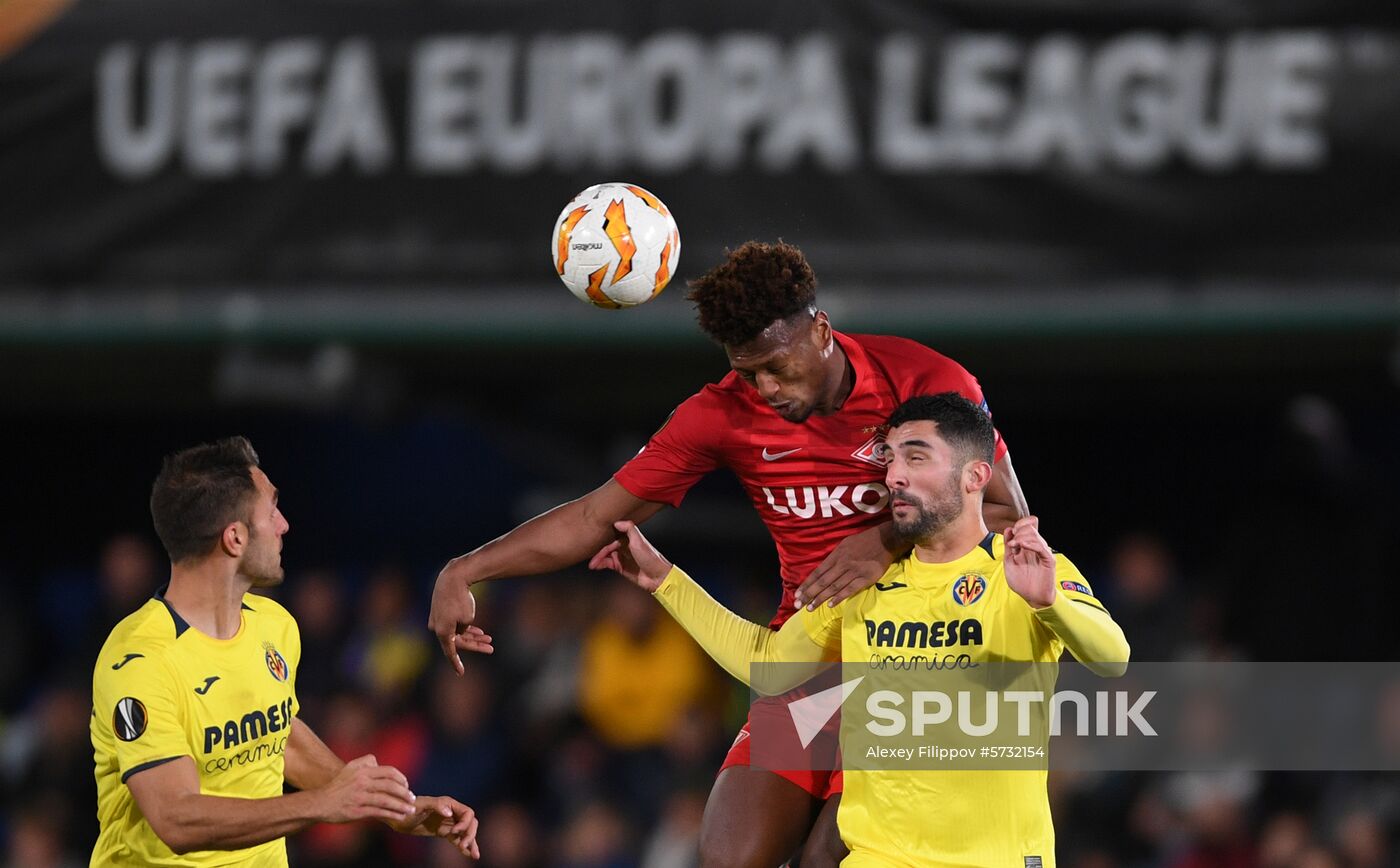 Spain Soccer Europa League Villarreal - Spartak