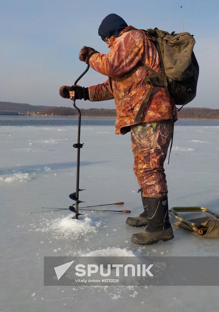 Russia Ice Fishing