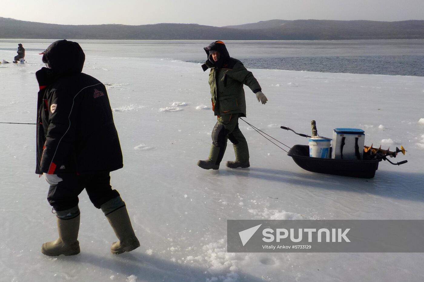 Russia Ice Fishing