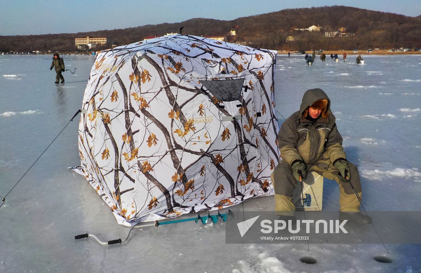 Russia Ice Fishing