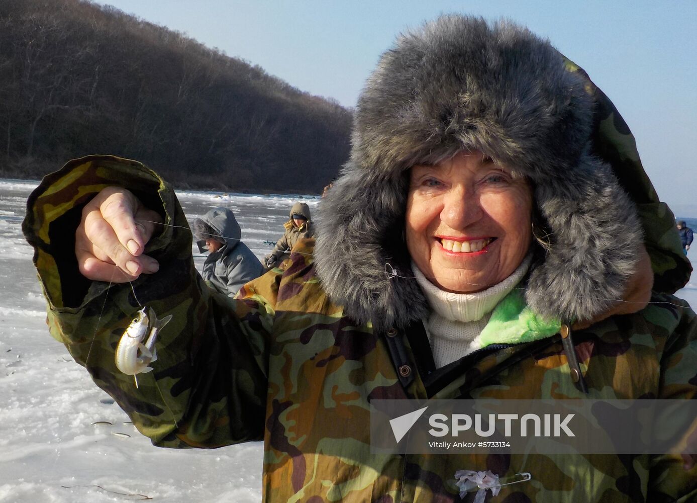 Russia Ice Fishing