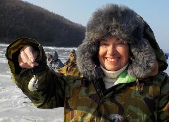 Russia Ice Fishing