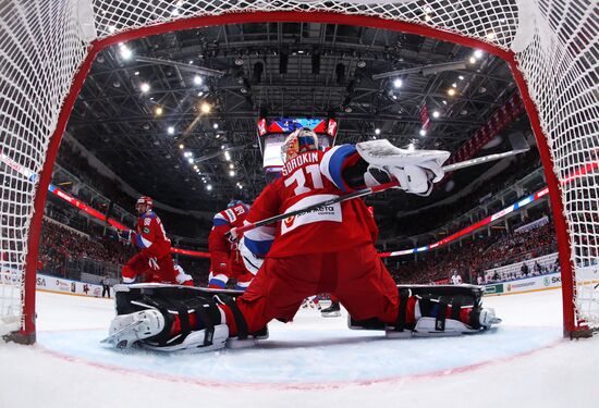 Hockey. Channel One Cup. Russia vs. Czech Republic