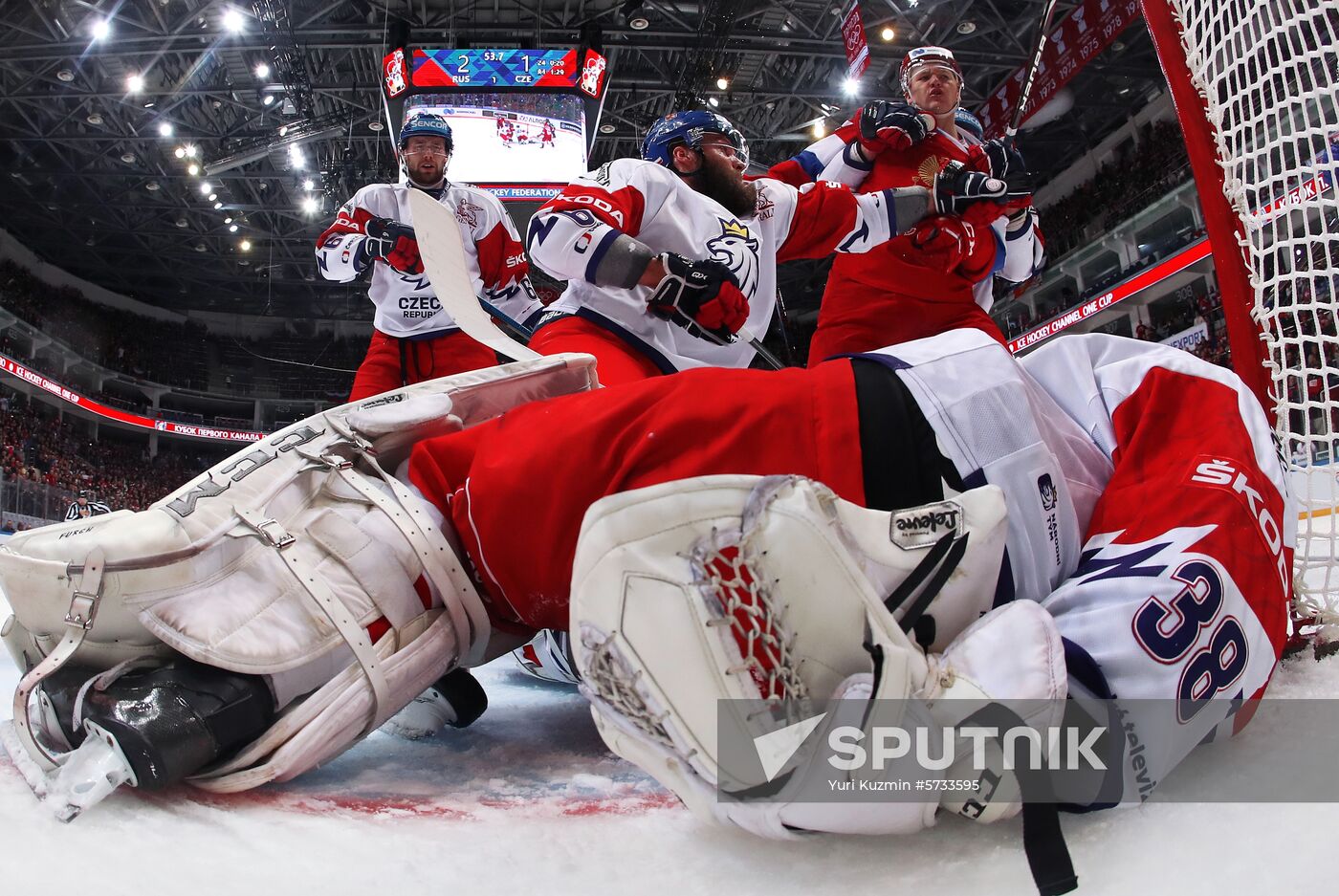 Hockey. Channel One Cup. Russia vs. Czech Republic