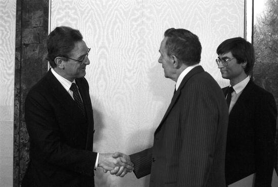 George Soros and Andrei Gromyko