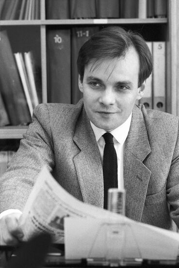 Soviet TV anchor Dmitry Kiselev