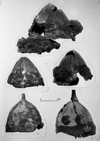 Russian medieval helmets