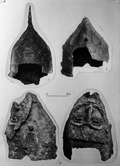 Russian medieval helmets