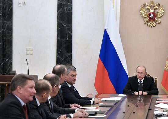 President Putin chairs meeting of Security Council