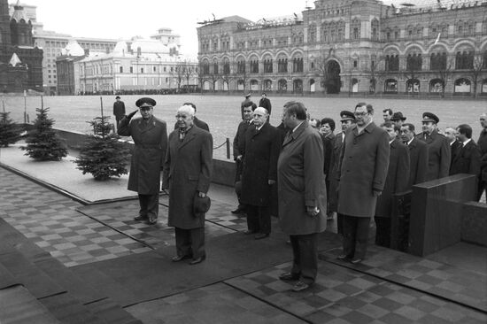 President of CSSR Gustav Husak visits USSR