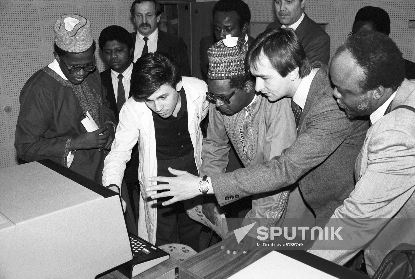 Minister of Education of Nigeria Jubril Aminu's stay in Leningrad