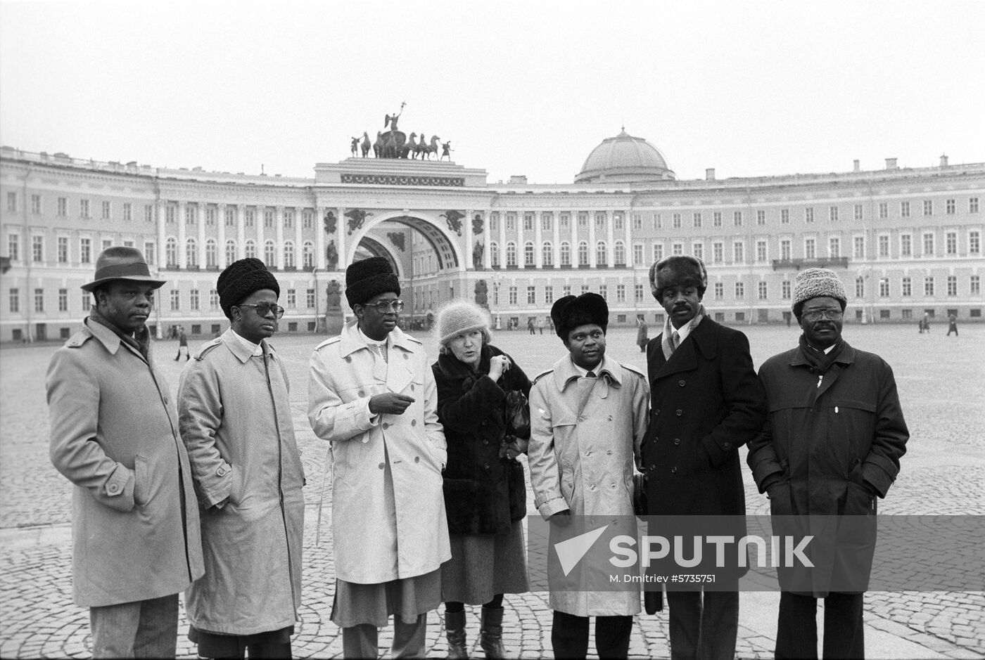 Minister of Education of Nigeria Jubril Aminu's stay in Leningrad