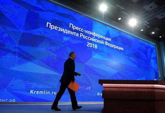 President Vladimir Putin’s annual news conference