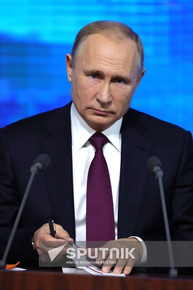 President Vladimir Putin’s annual news conference