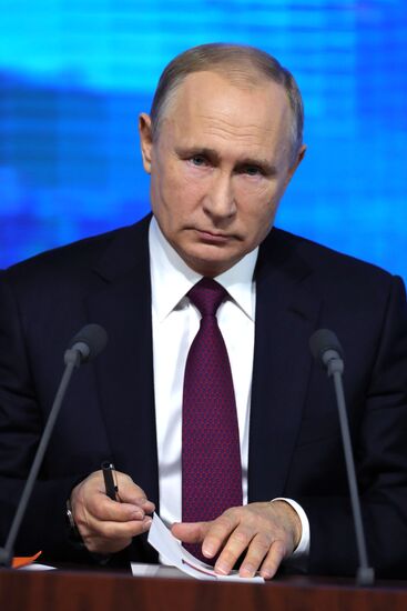 President Vladimir Putin’s annual news conference