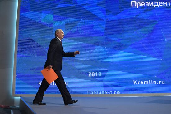 President Vladimir Putin’s annual news conference