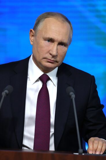 President Vladimir Putin’s annual news conference