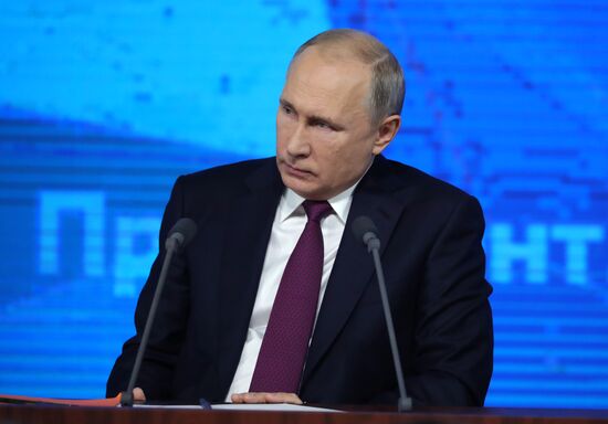 President Vladimir Putin’s annual news conference