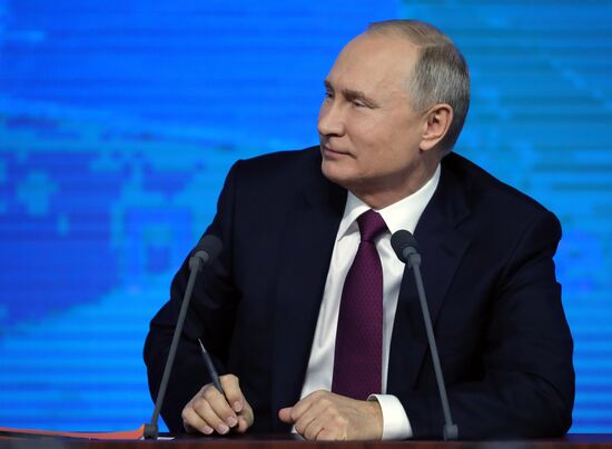 President Vladimir Putin’s annual news conference