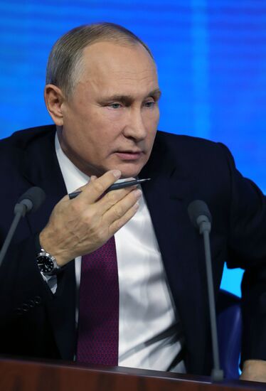 President Vladimir Putin’s annual news conference