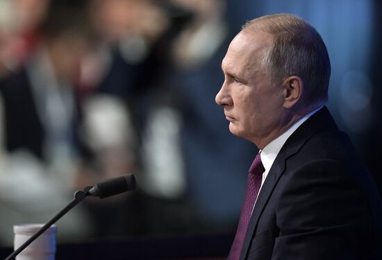 President Vladimir Putin’s annual news conference
