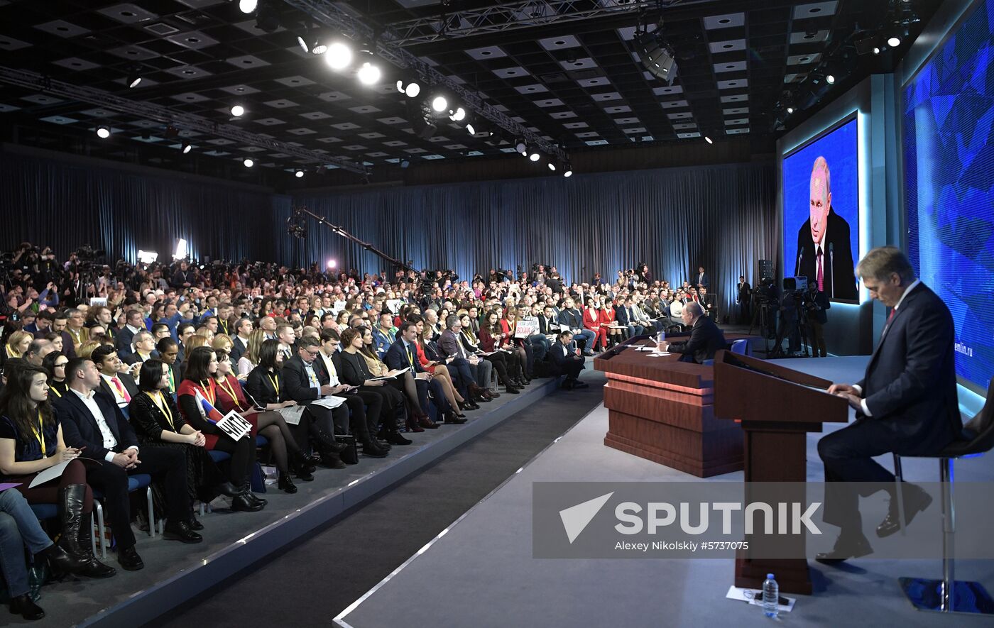 President Vladimir Putin’s annual news conference