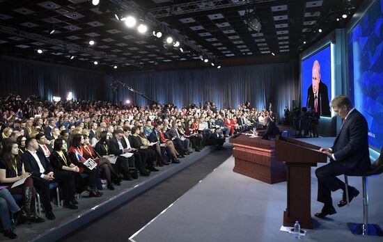 President Vladimir Putin’s annual news conference
